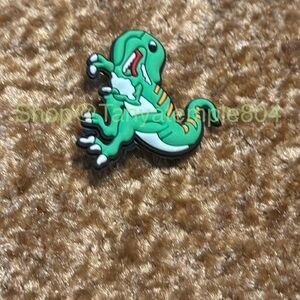 Kids Green Dinosaur Jibbitz Shoe Accessory New